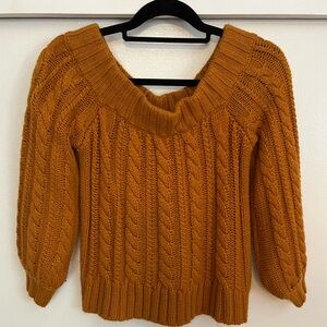Forever 21 off shoulder cable knit sweater . Size medium